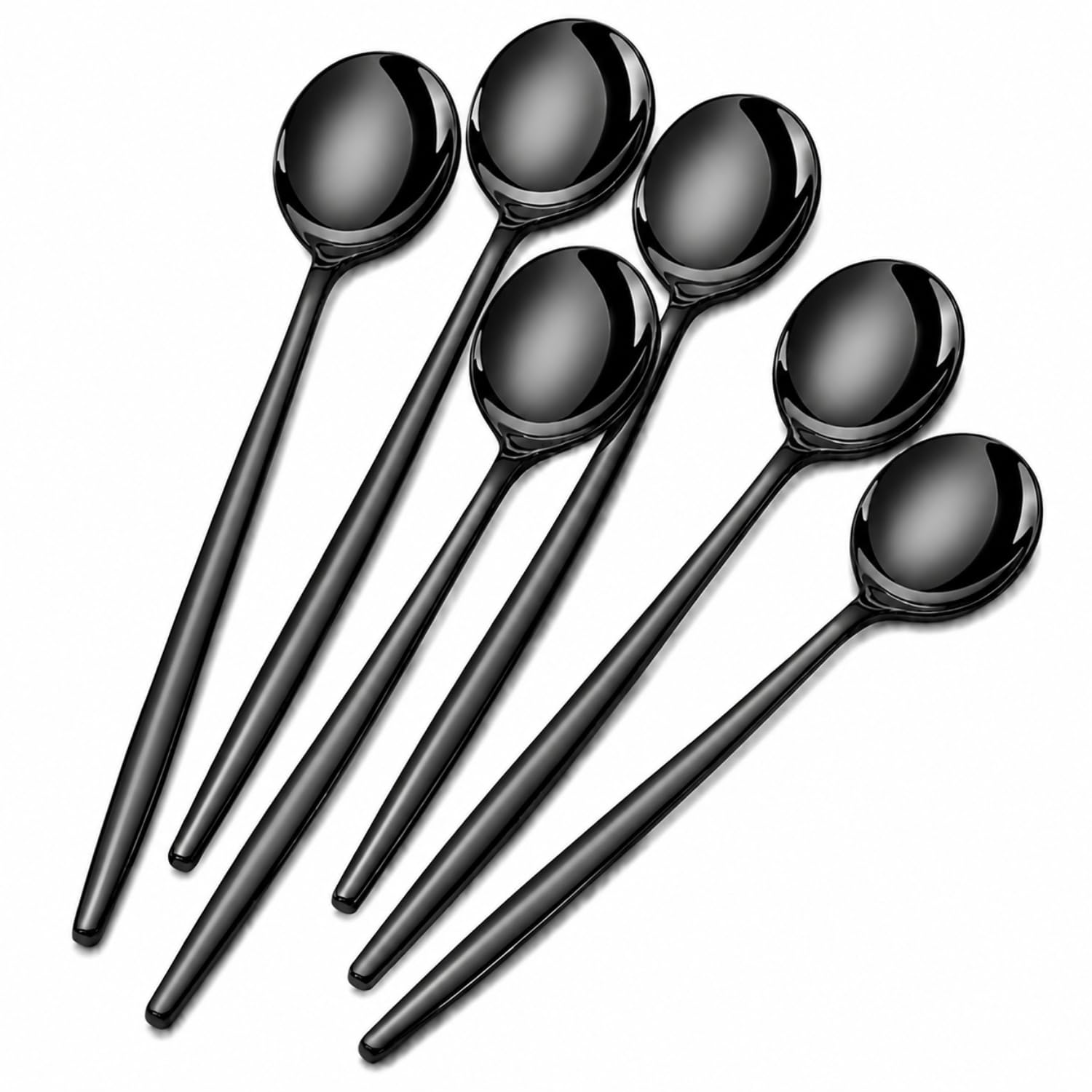 Rose Gold Tea Spoons - 6 Pack Stainless Steel -11