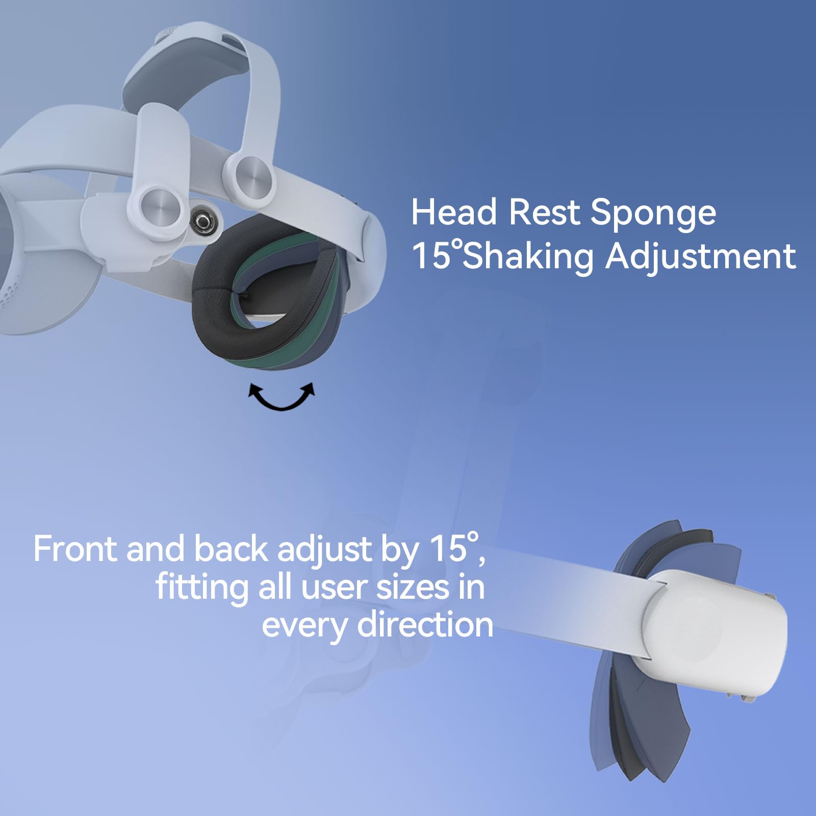 Fascia Regolabile Compatibile con Apple Vision Pro, Cinturino Elite per Ridurre la Pressione Facciale e Bilanciare il Peso, Comfort Migliorato e Immersione nel Gioco per Accessori Vision Pro