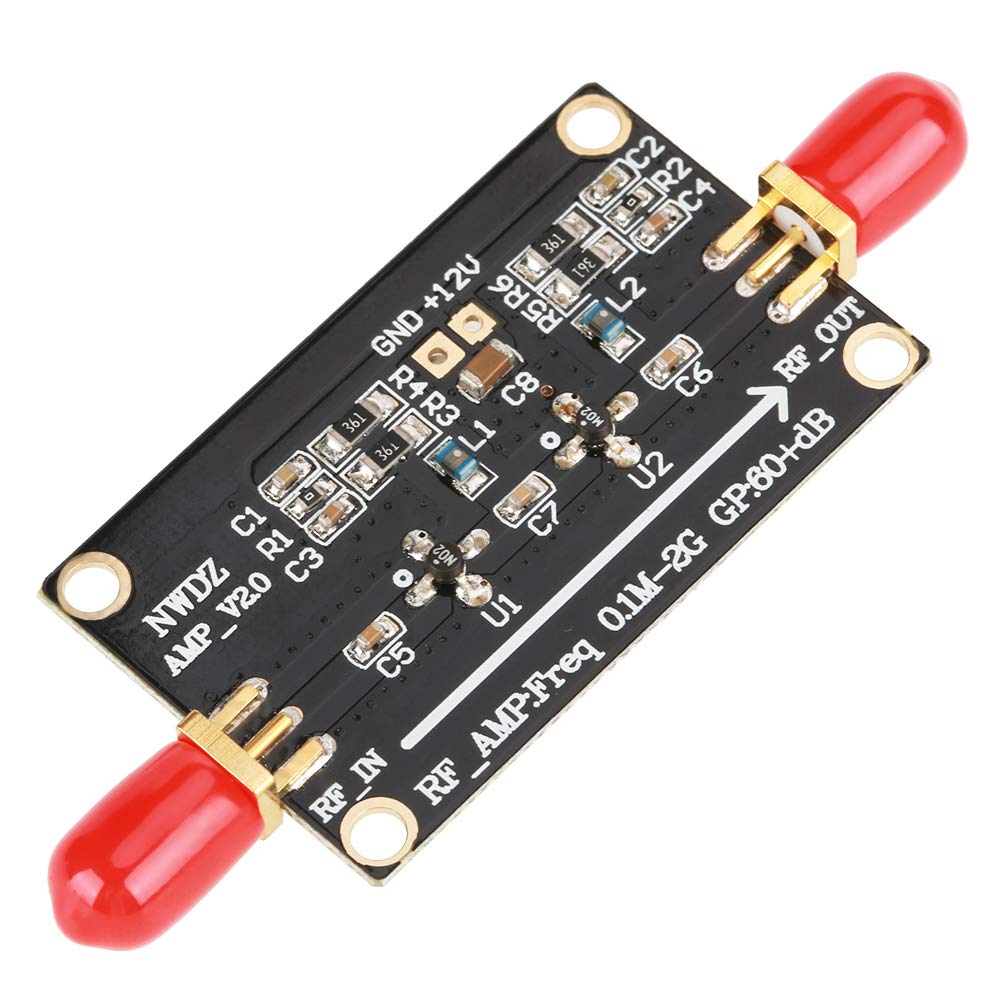 1Pc RF Wideband Amplifier SDR Preamp LNA 0.1M to 2GHz 60dB