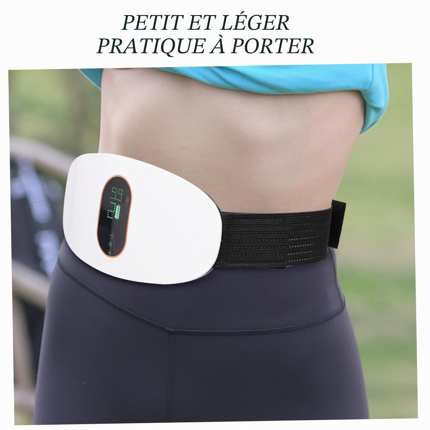 Lurrose Ceinture Amincissante Vibrante Appareil De Massage Pour Abdominaux Ceinture De Massage Du Ventre Ceinture Vibrante Équipement De Gym Taille Abdos Machine à Secouer Blanche Aptitude