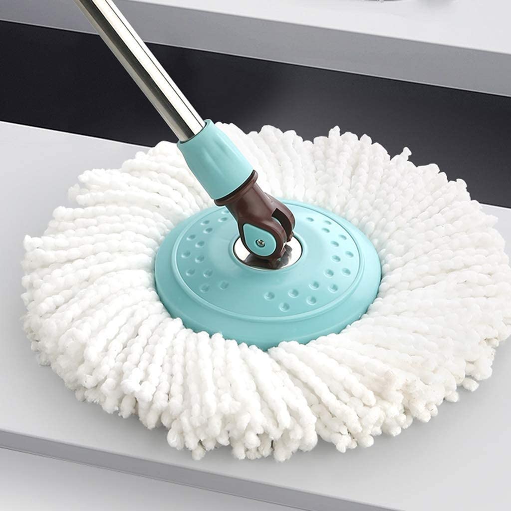 Mocio Rotante 360 ° Spin Mop Sistema Pulizia della casa Mocio Pavimenti con Secchio Detergente Pavimenti in Legno Duro