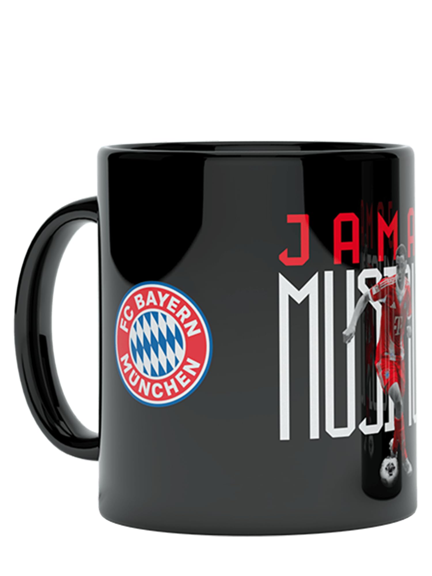 FC Bayern München Tasse Musiala - Noire - 0,3 l - Tasse à café - Tasse à thé