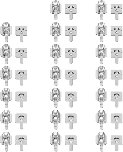 20 Pairs AA AAA Batteries Metal Battery Spring Contact Plate Replacement for Remote Control Battery Charger