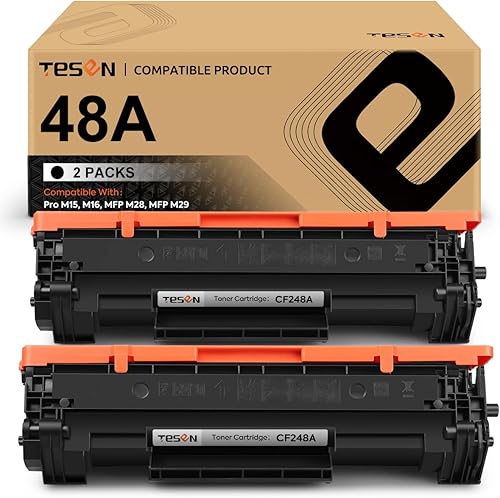 TESEN Cartucho de tóner compatible CF248A de repuesto para HP CF248A negro para uso en impresoras HP Laserjet Pro M15w M15a M16w M16a MFP M29w M29a