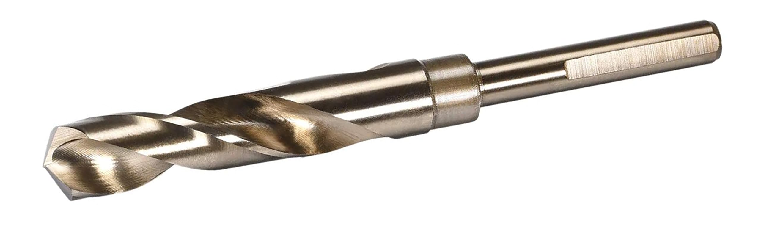 NACX 16.5mm Reduced Shank Cobalt Drill Bit, HSS 6542 High-Speed Steel Twist Drill Bits with 1/2” Shank for Stainless Steel Alloy Metal Plastic Wood