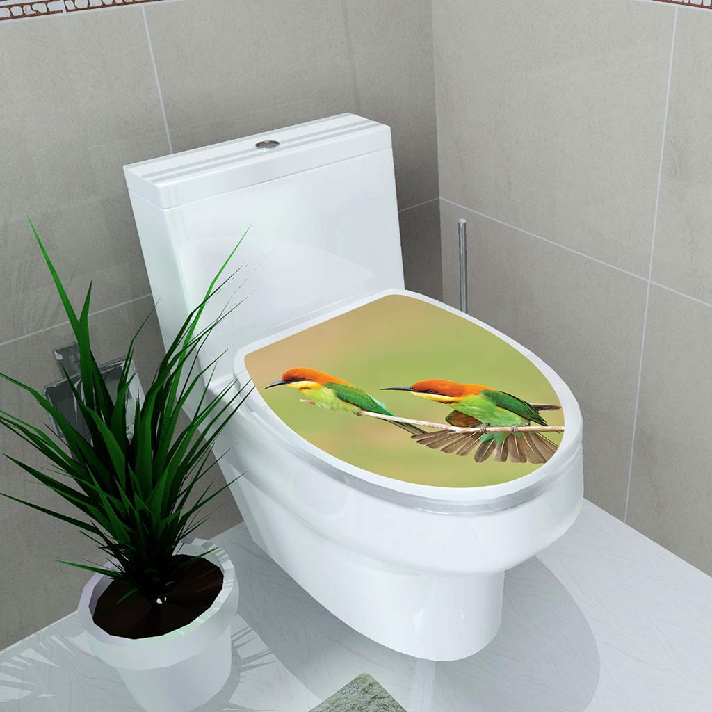 S-TROUBLE Nouveau Simplicité Frais Style Siège De Toilette Wall Sticker Art Salle De Bains Stickers Décor PVC Amovible Décor À La Maison