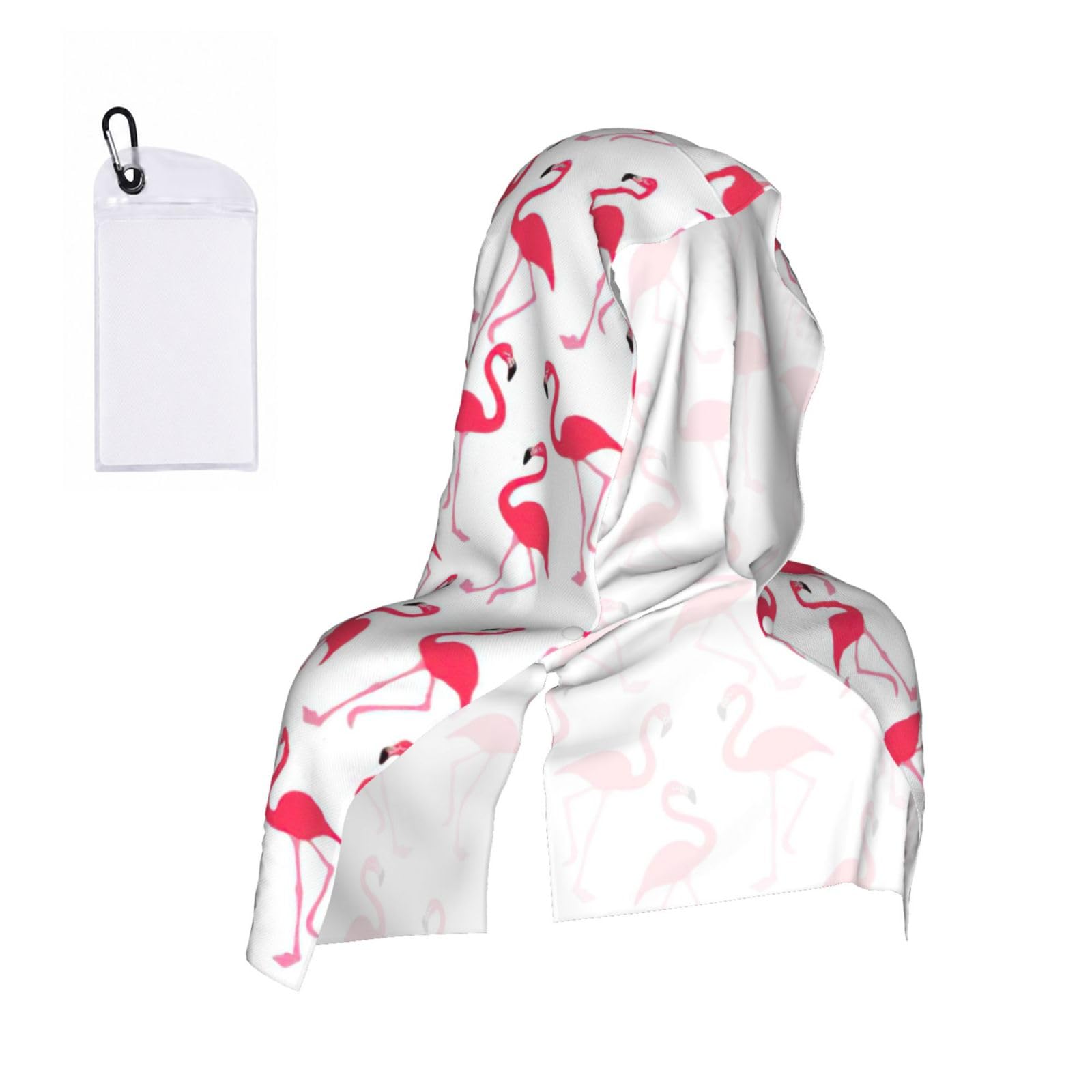 ZYJHYY Pink Flamingo Pattern Print Unisex Swimming Towel Practical Camping Towel Skin-Friendly Cooling Towel For Workout Training