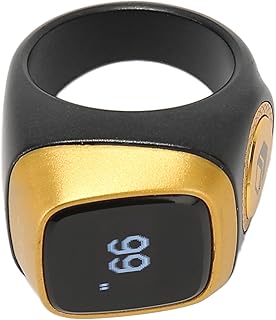 Tally Counter Ring, 0.49 Inch Screen, Easily Follow the Digital Tally Counter Finger Ring, Built-in CNC Button for Daily Use