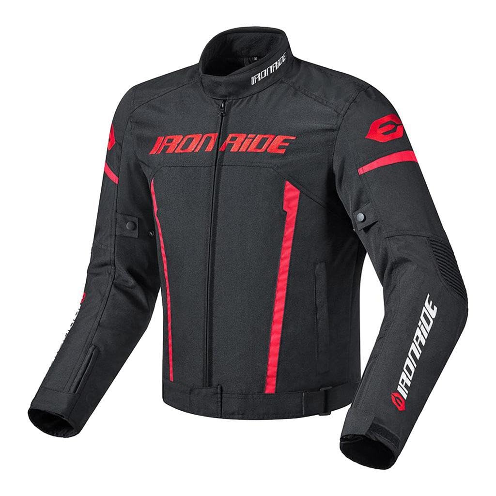 Chaqueta de motociclista Chaquetas de moto Ropa de moto Carreras Conducción Versátil Tres capas Seguridad Equipada Característica Impermeable Chaqueta a prueba de, Negro, L