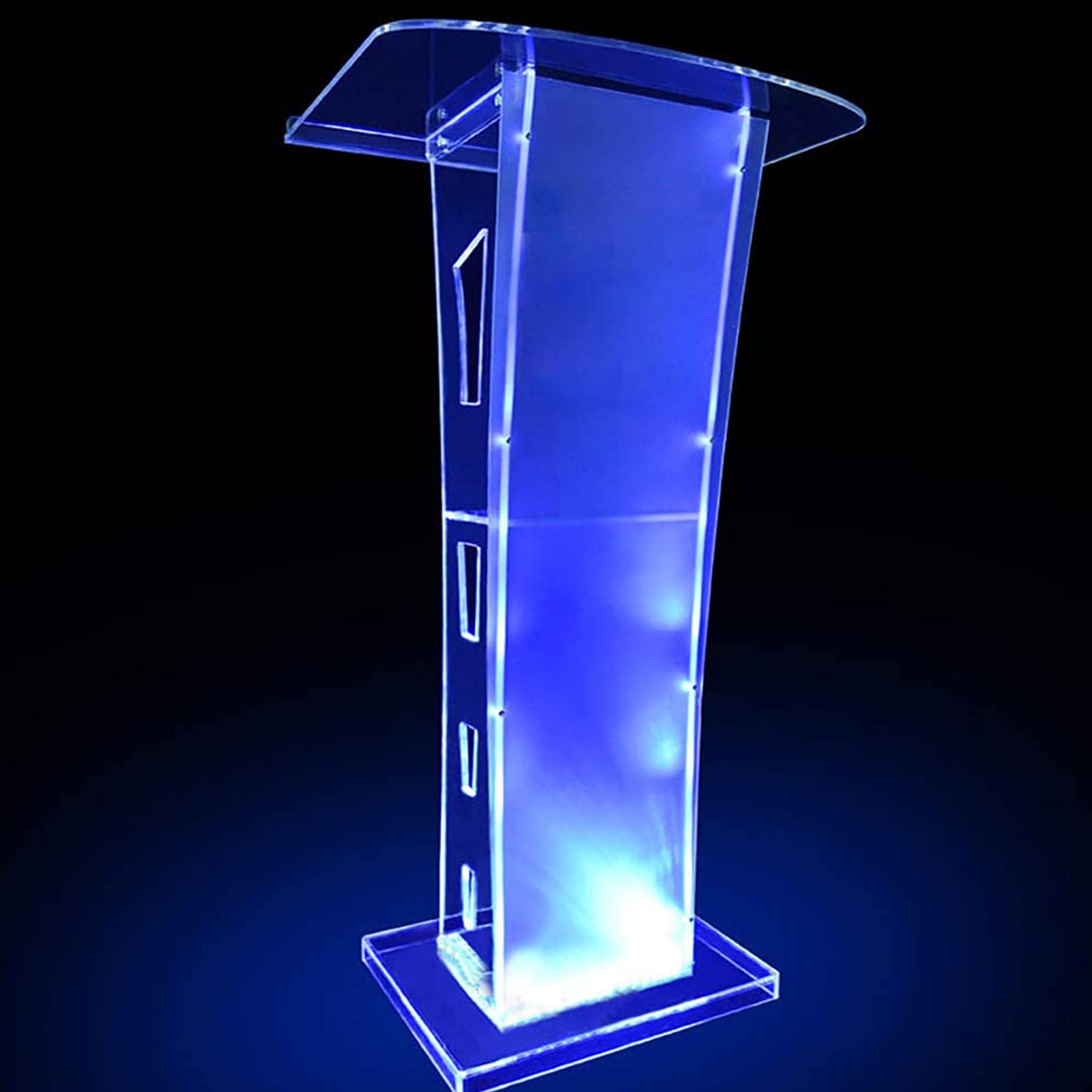 Amazon.co.jp: 演説台 演台 司会者台、透明なガラスの表彰台、カラフル  