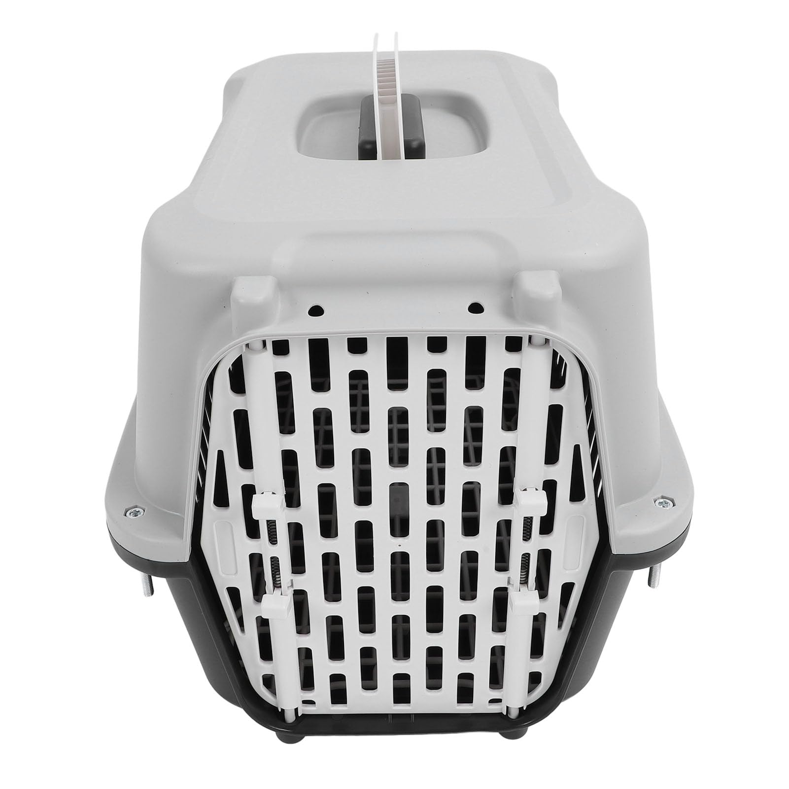 AMONIDA Transportbox für Haustiere, Robuste Reisebox aus Hartplastik, Hervorragende Belüftungsbox, Ideal für Kleine Hunde und Katzen, 11,81 X 12,20 X 18,90 Zoll