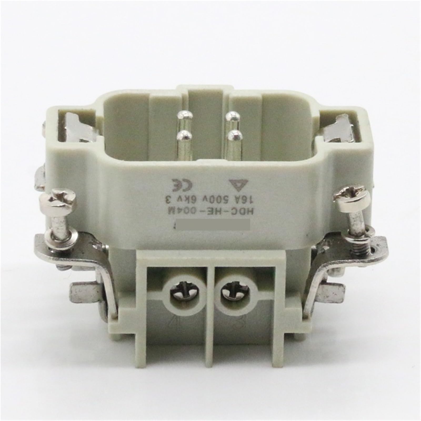 Connecteur rectangulaire robuste à quatre noyaux du fil et bouton unique 16A500V, 1 pièce
