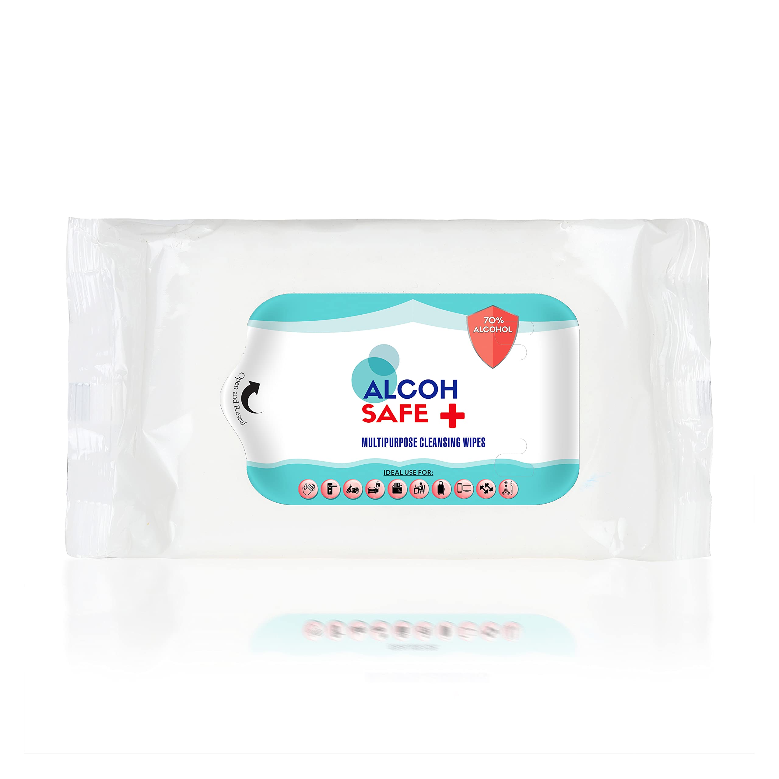 Alcohsafe Multipurpose Disinfectant Wipes With 70% IPA - Pack of 5 (20 Wipes Each) GET 3 PACKETS FREE (5+3) (B097QDRGYY) Amazon Price History, Amazon Price Tracker