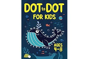 Children Connect the Dots Activity Book and Learning Tool (Age 4-8)