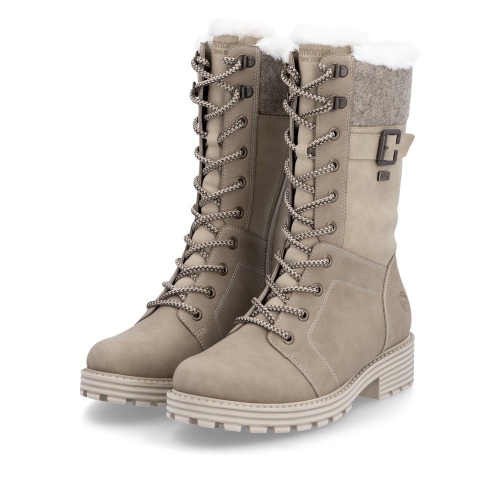 Remonte Damen Schlupfstiefel D0W72, Frauen Stiefel,lose Einlage,wasserabweisend,remonteTEX