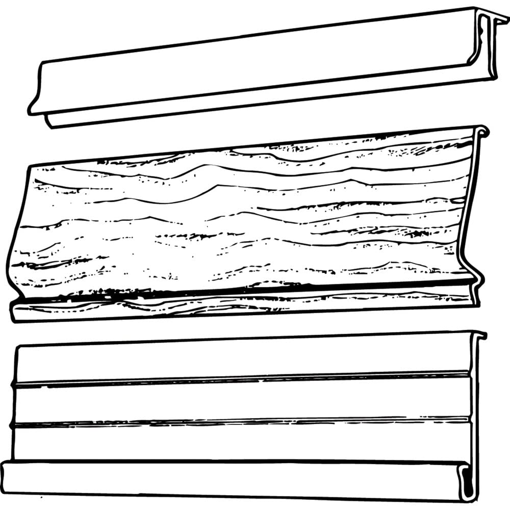 Rustique Enterprises, Inc. 1PCLF12 Genesis Bottom Rail Clay
