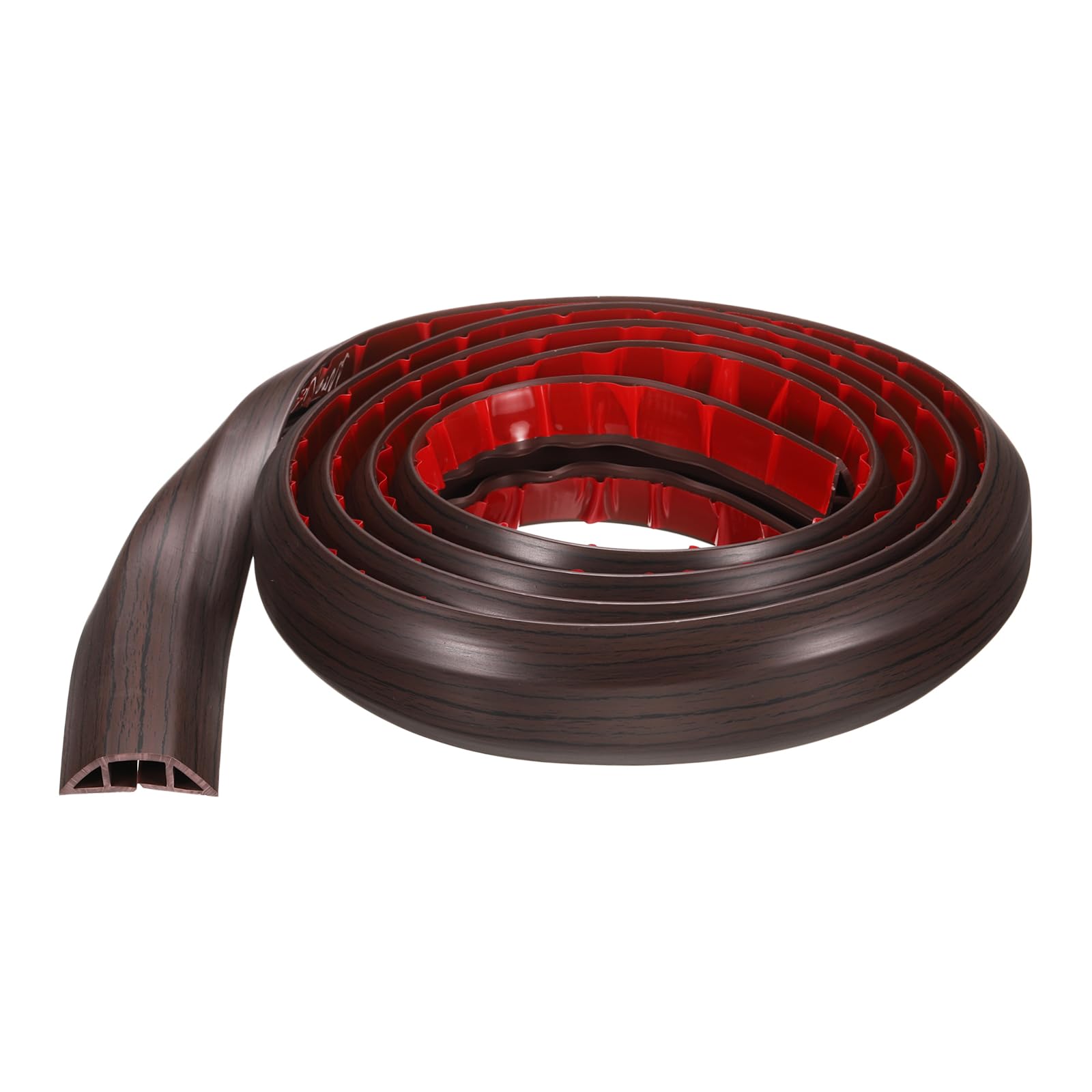 HARFINGTON 8ft Cord Cover Floor W0.55 x H0.28 Inner Channel PVC Hide Extension Cable Floor Wire Hider Wire Covers Protector for Prevent Cable Trips