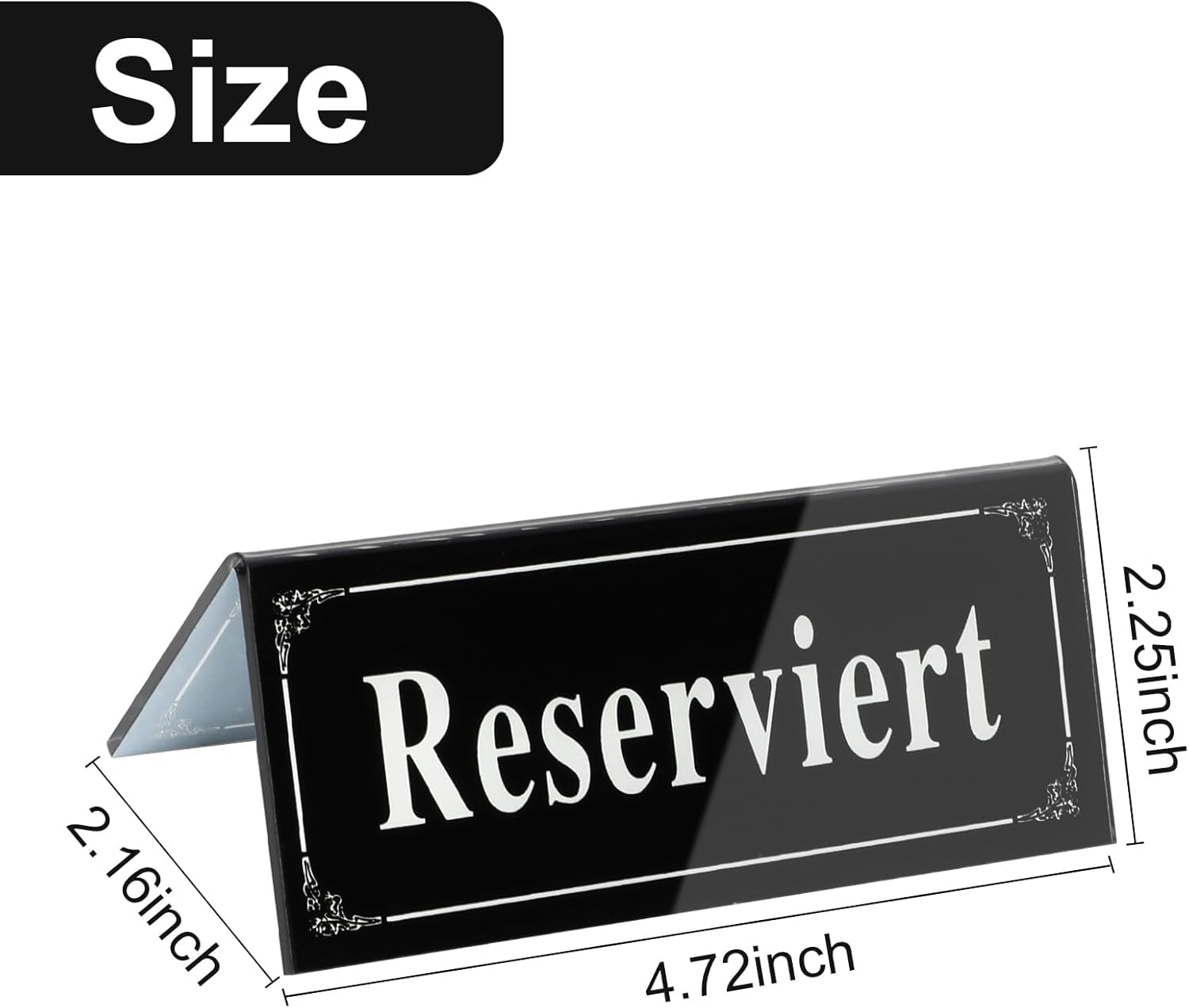 5 Stück Acryl Reserviert schilder Tischschild 12 * 6cm Reservierte Tischkarten Gastreservierung Tisch-Sitzschild Für Restaurant Hochzeit Sitzreservierung