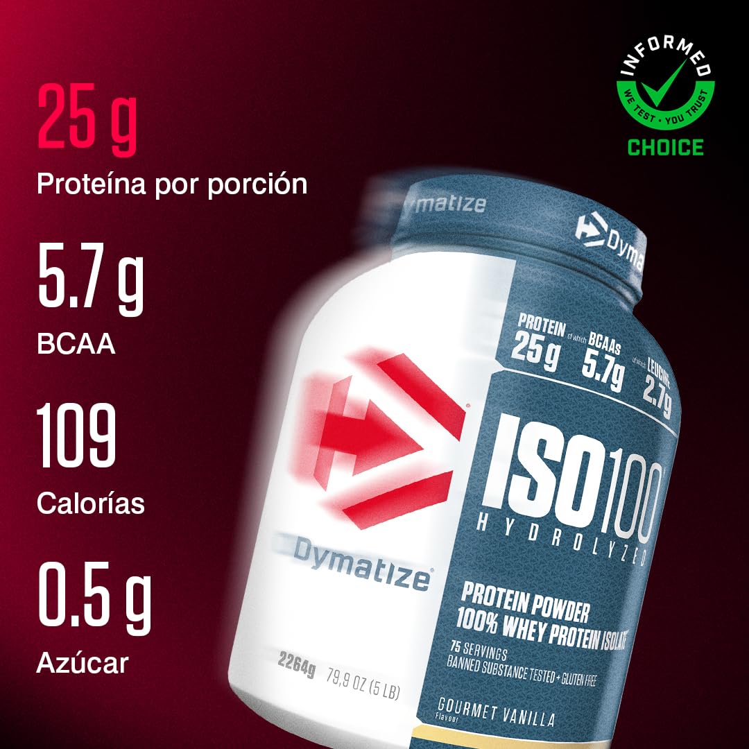 Dymatize ISO 100 Hydrolyzed Gourmet Vanilla 2264g