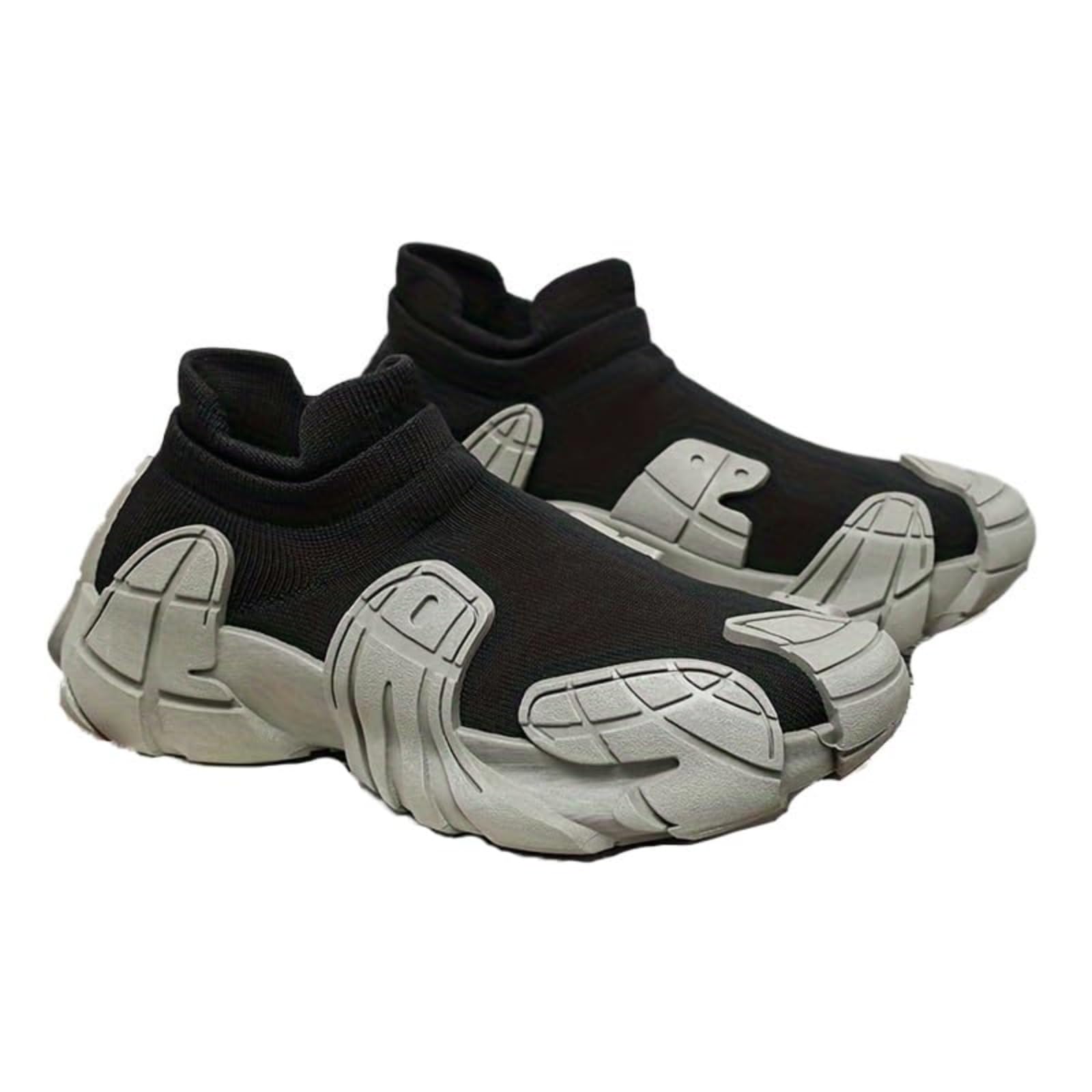 Sock Breathable Walking Shoes for Men Women Slip on Tennis Shoes Platform Chunky Sneakers Running Casual Athletic Sneaker