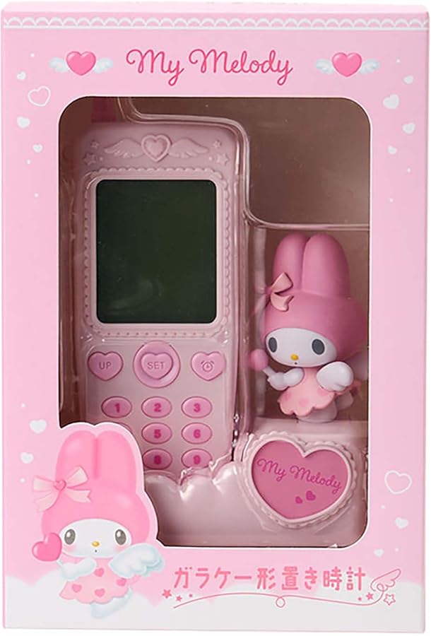 【新品 未開封】サンリオ ガラケー型置き時計　マイメロ Amazon.co.jp: サンリオ(SANRIO) ガラケー形置き時計 マイメロディ