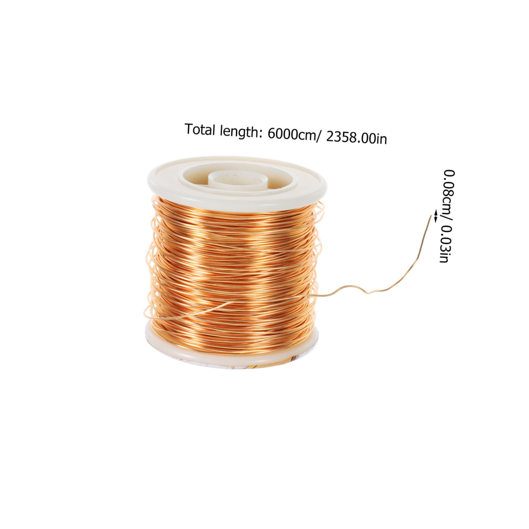 Filo di Rame Color Oro per Creazione Gioielli, Grande Bobina | Accessori per Capelli e Intreccio di Fili, Materiale Termoretraibile Incluso