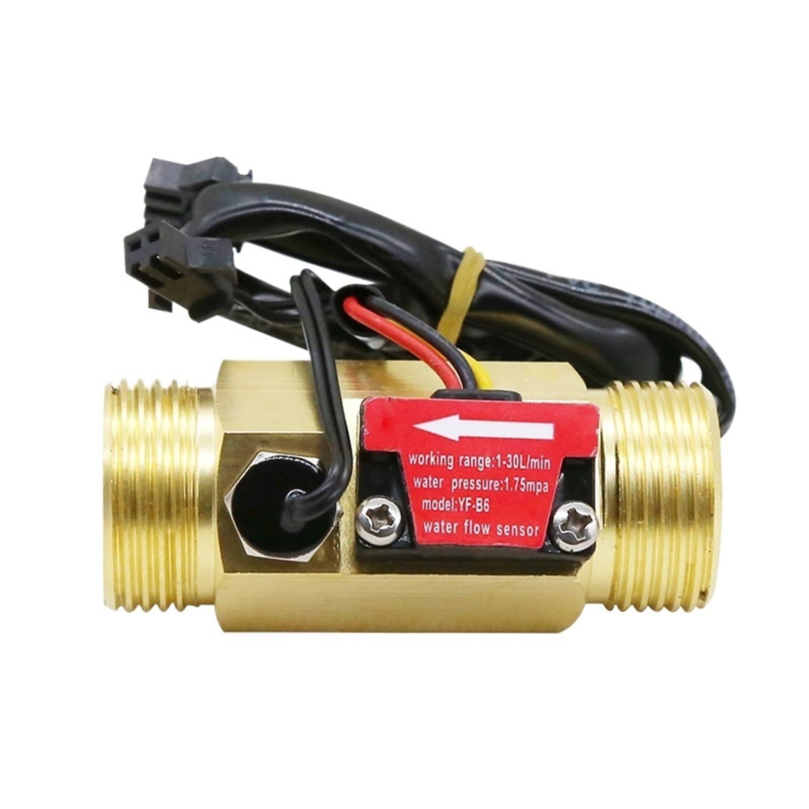 Capteur de débit d'eau en laiton 1/2" pour sécuriser vos circuits de fluide - 6