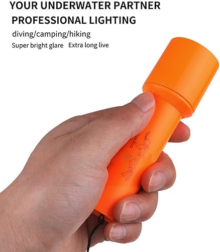 Miniatura 7 de VBESTLIFE Luz de buceo, LED subacuática lámpara de antorcha portátil linterna de buceo ABS luz fuerte manos linternas para la pesca nocturna al aire