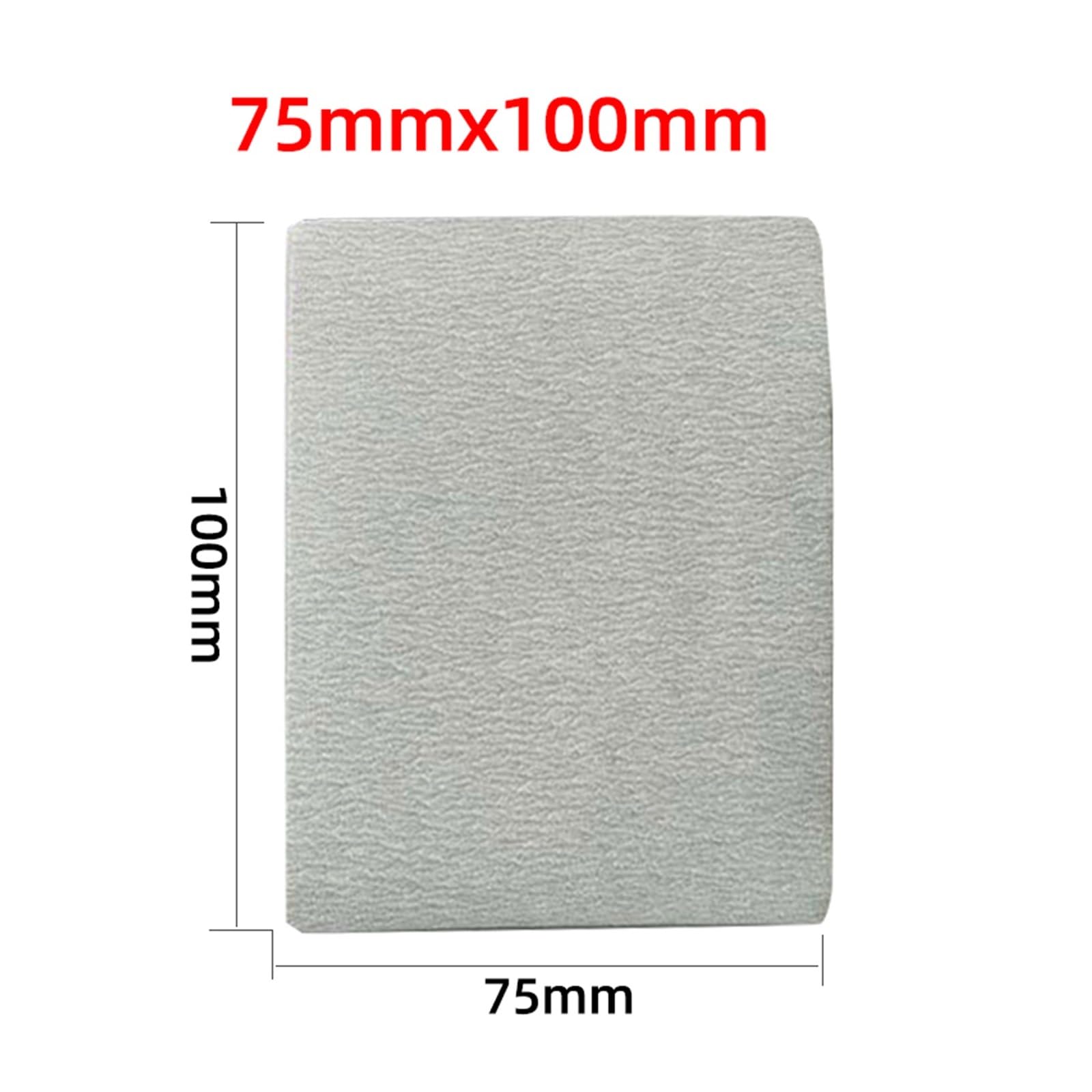 Papel de lija pulido seco cuadrado blanco for coche y hogar, máquina pequeña, abrasivo felpa Adecuado para lijar muebles, madera y metal(P320,100PCS)