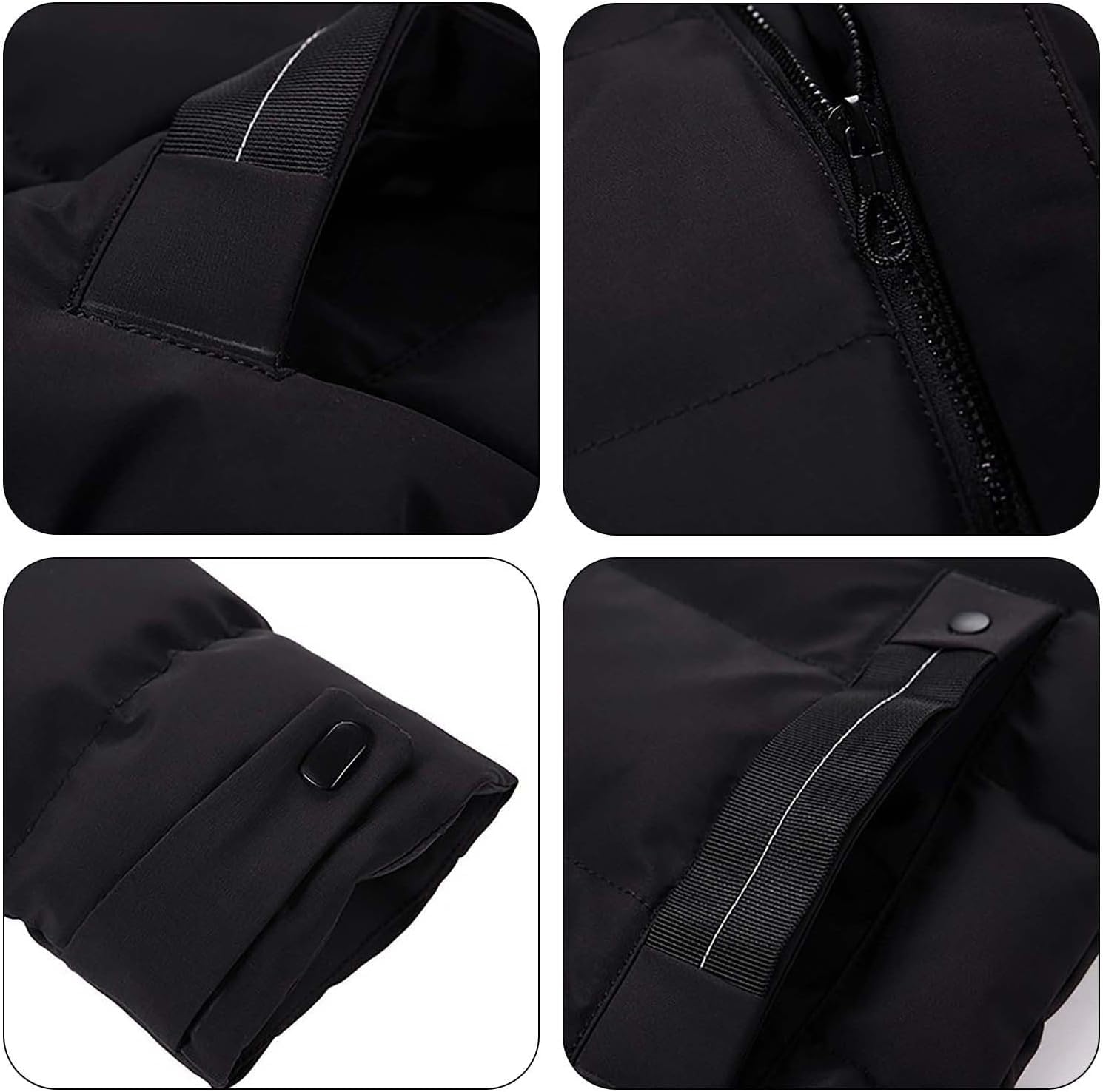 Abrigo Largo de Invierno con Bolsillo y cordón para Hombre Chaqueta cálida para Exteriores Ajustada y Gruesa Abrigo Acolchado Largo con Capucha Abrigo cálido de Invierno Parker