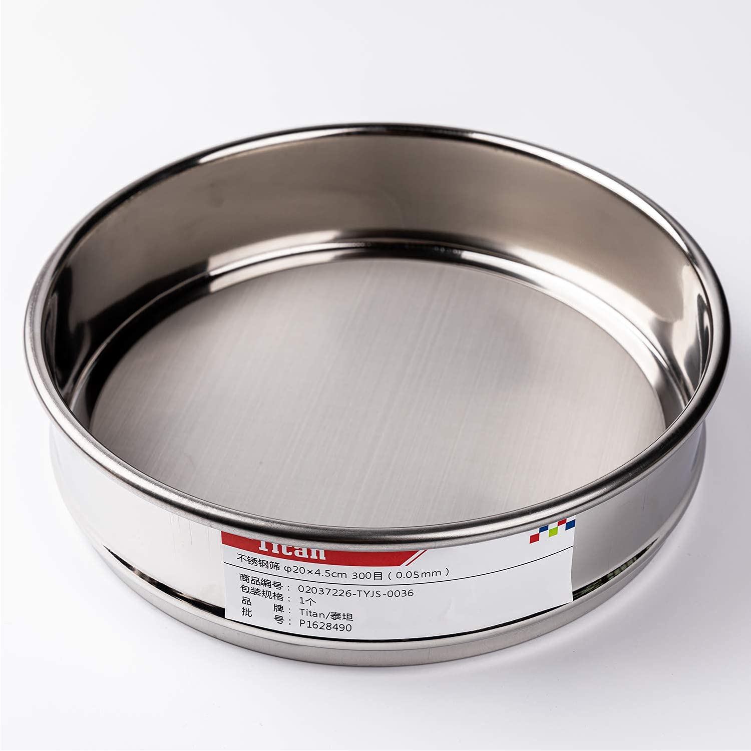 φ20×4.5cm 300 Mesh 304 Stainless Lab Sieves Economy Test Sieve 304 Stainless Steel Wire Cloth（0.05mm）