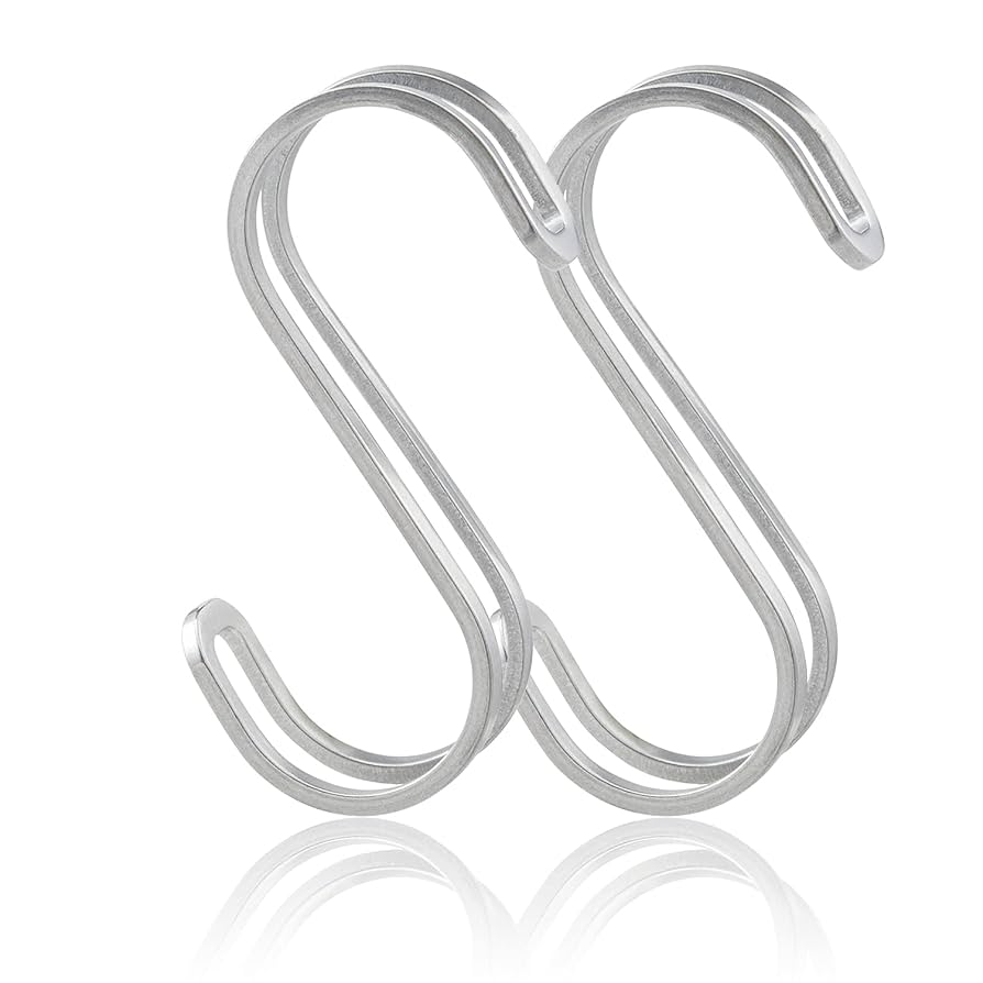 Amazon.co.jp: SORO:U ステンレス ダブル S字フック Mサイズ 2個