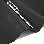 KEEP Extra Thick NBR Yoga Mat for Women & Men, 10mm Thick, 72”x24” Large Exercise Mat with Non-Slip Workout Mat for Yoga, Pilates, Stretching, Meditation – Wide & Cushioned Fitness Mat,Black