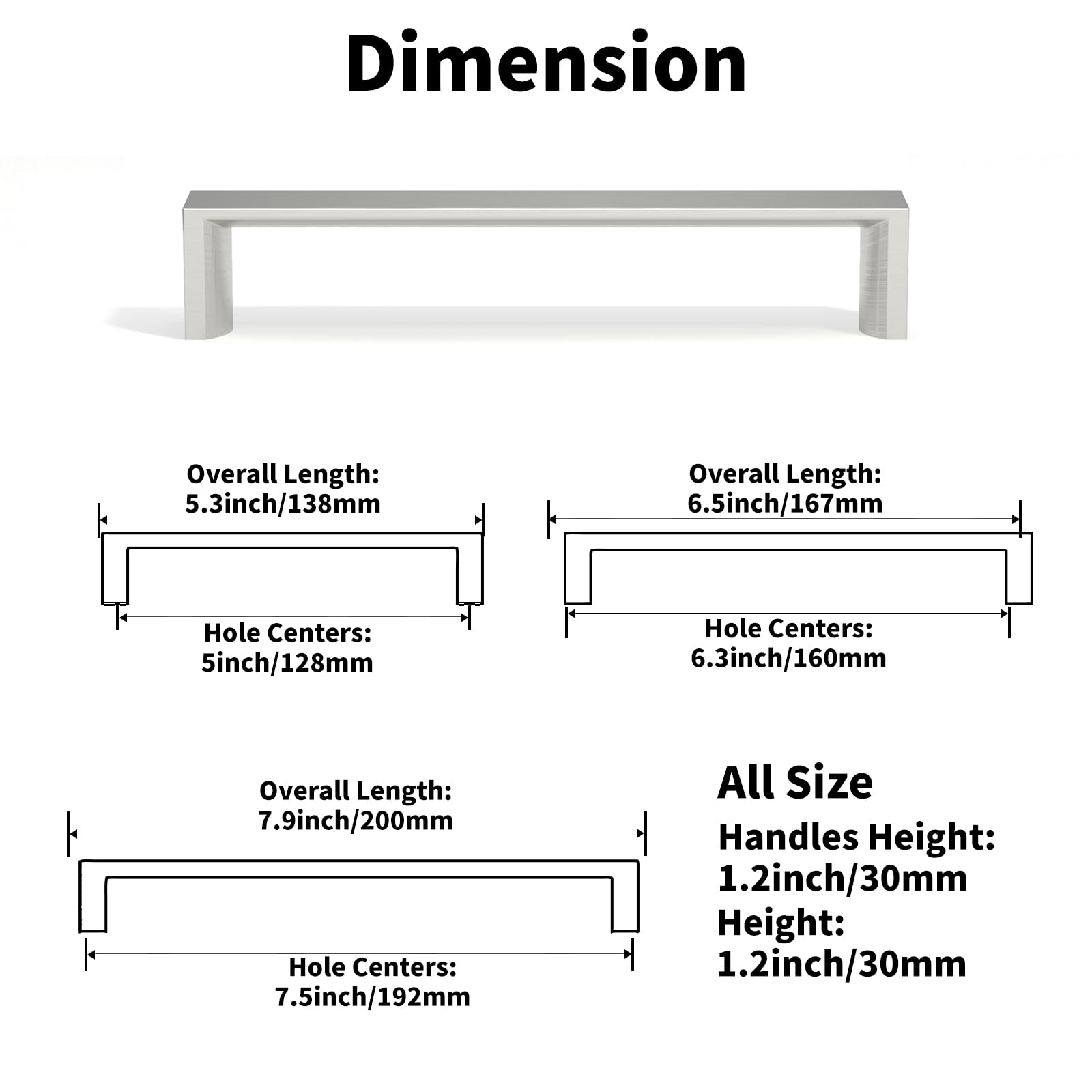 ELEBUILD 12 Pack, 128mm, Brushed Satin Nickel, Cabinet Pulls - Image 4
