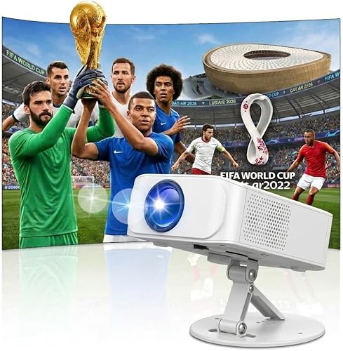 Portable 4K / Full HD 1080P avec Support Ajustabl Vidéprojecteur