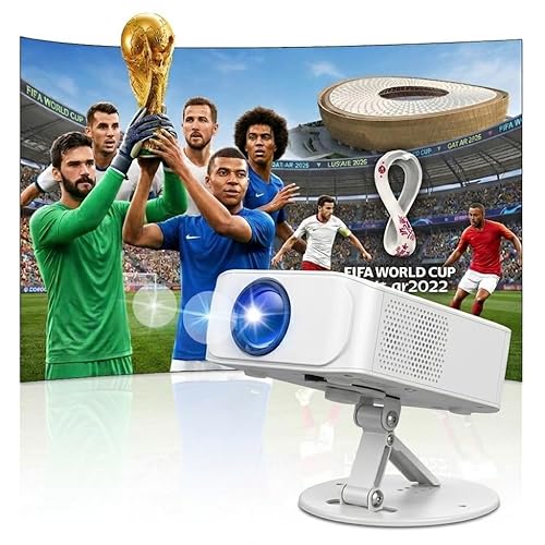 Vidéprojecteur Portable 4K / Full HD 1080P avec Support Ajustable