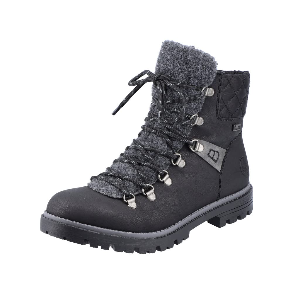 Rieker Women's Y1030 Fashion Boot, Black, 4 UK
