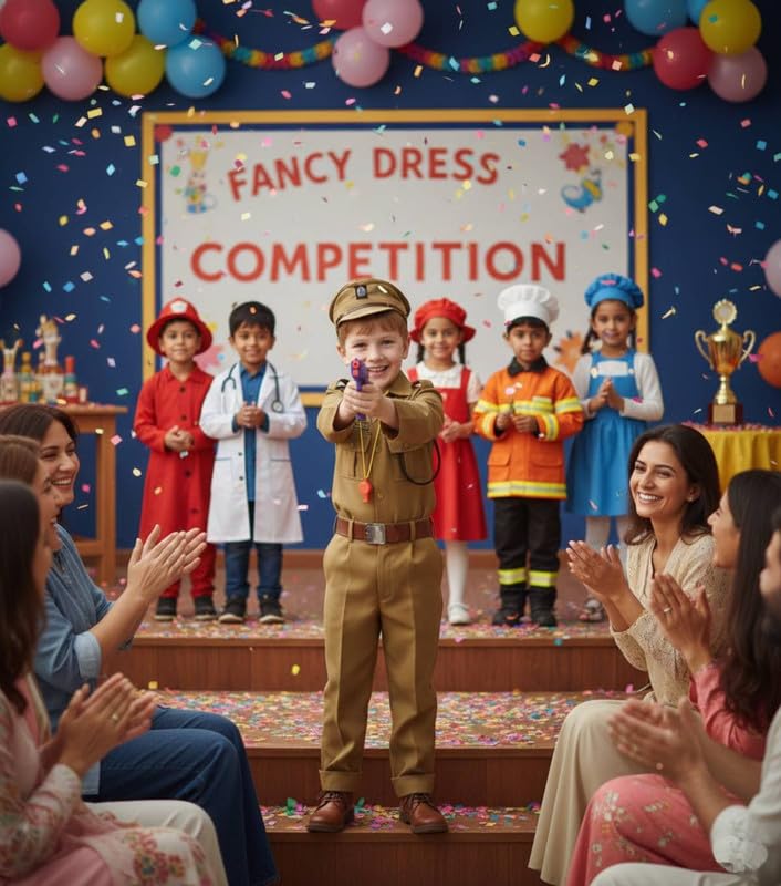 Image of FancyDressWale Community Helper & Career Role Play Costume for Fancy Dress Pilot, Navy, Army, astronaunt, Police Costumes