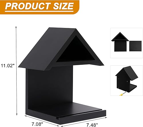 Miniatura 2 de Estantería de madera montada en la pared, estantería pequeña de noche, mesita de noche triangular de madera, regalo para amantes de los libros