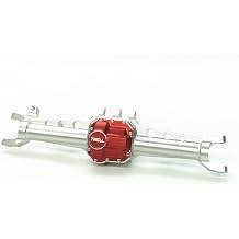 محاور Treal SCX10 II، محور أمامي معدني من الألومنيوم 7075، قطعة واحدة CNC Billet مصنوعة آليًا ومتوافقة مع Axial SCX10 2 AR44 Silver