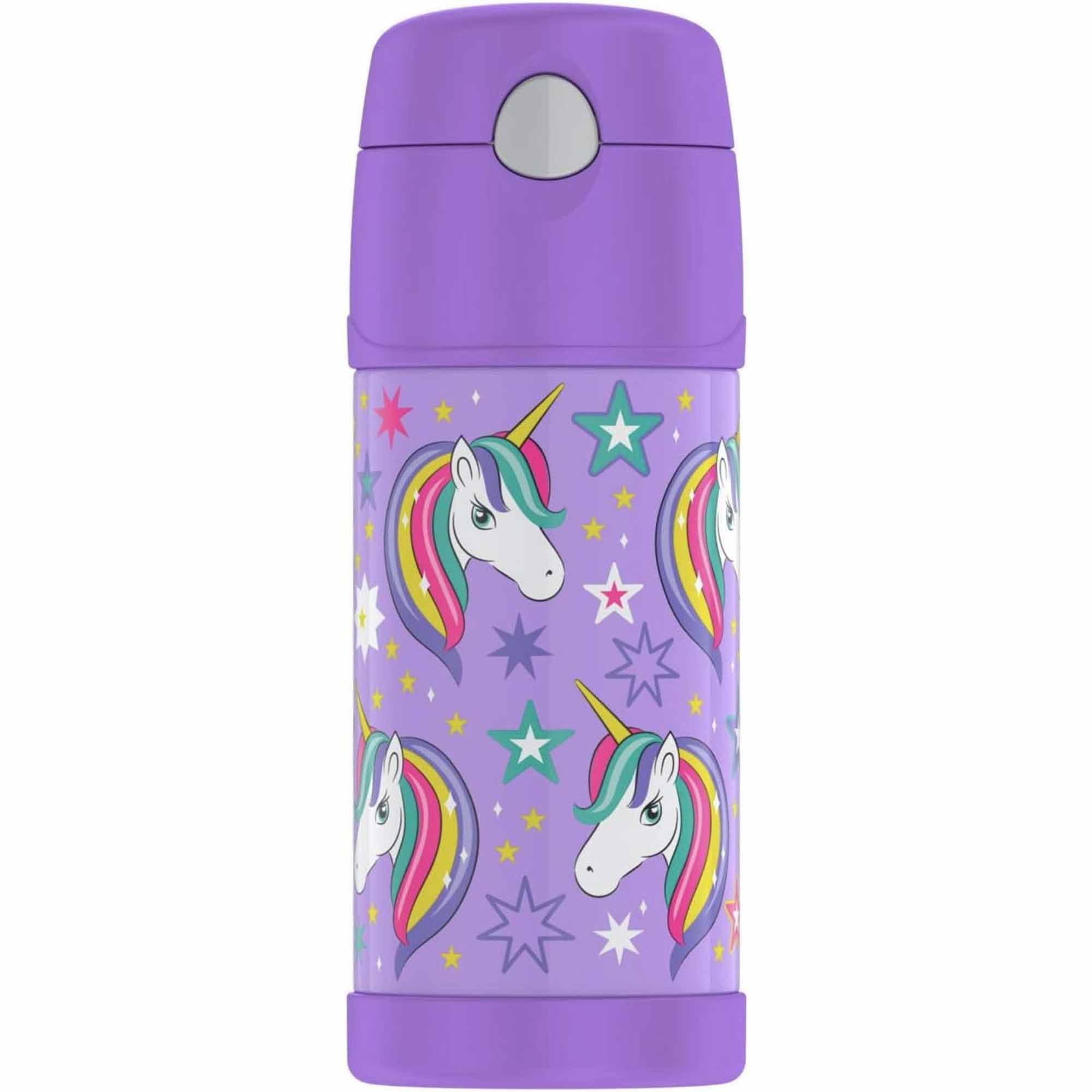 12 oz FUNtainer Bottle - Unicorns & Rainbows