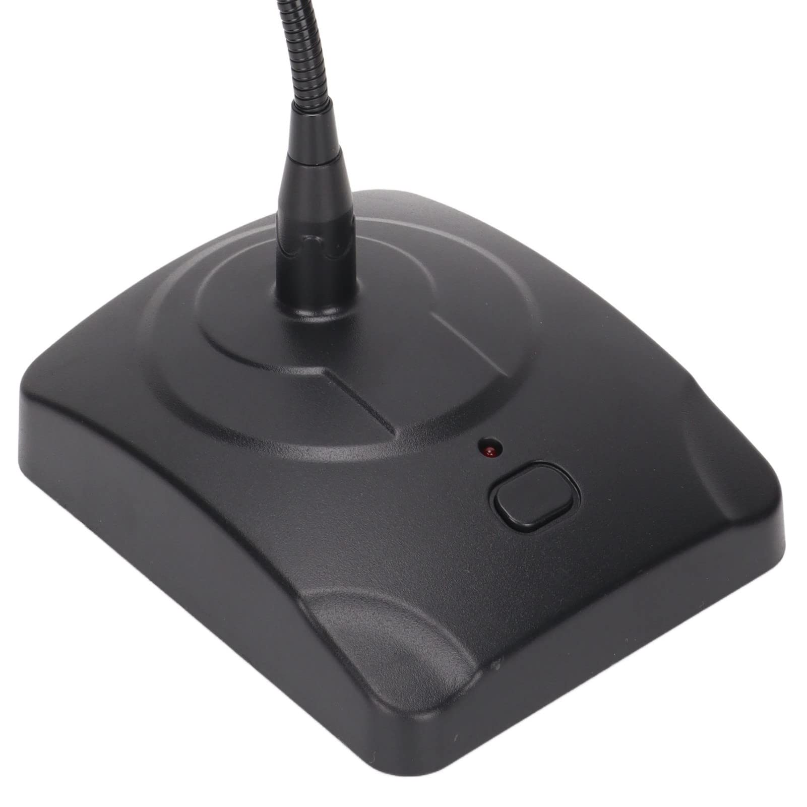 Goshyda Microfono USB da Tavolo, Microfono a Collo D'Oca Regolabile a 360 Gradi Microfono Cablato USB con Cavo XLR a 6,35 Mm, Indicatore LED, Riduzione del Rumore, Interruttore One Touch