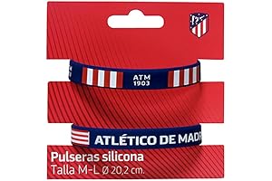 Official Silicone Bracelet for Passionate Atletico de Madrid Fans - Set of 2