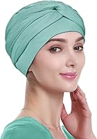 Vista 11 de Alnorm Gorro de quimioterapia, sombrero de viscosa para mujer, turbante para la cabeza para mujer