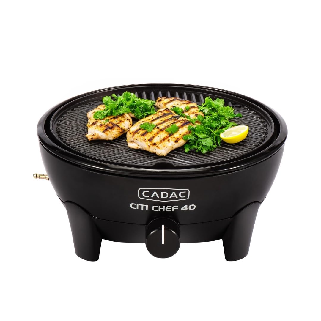 Cadac Citi Chef 40 30mBar - Plastique - Acier - Gril à gaz - Noir - Gril à gaz