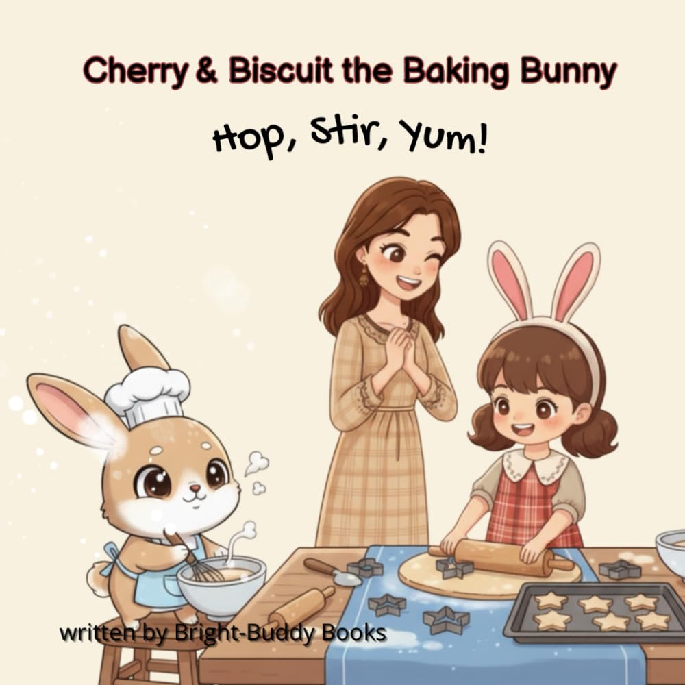 Cherry & Biscuit the Baking Bunny: Hop, Stir, Yum! A Rhyming Baking Adventure | Kids Ages 3–6: A Fun Rhyming Story About Baking, Friendship & Messy Kitchen Fun — Perfect for Preschool & Kindergarten