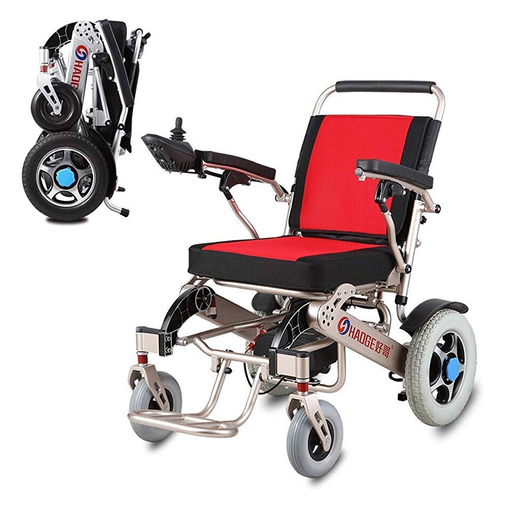 Buy DLY Elderly Disabled Electric Wheelchair, Foldable Powered