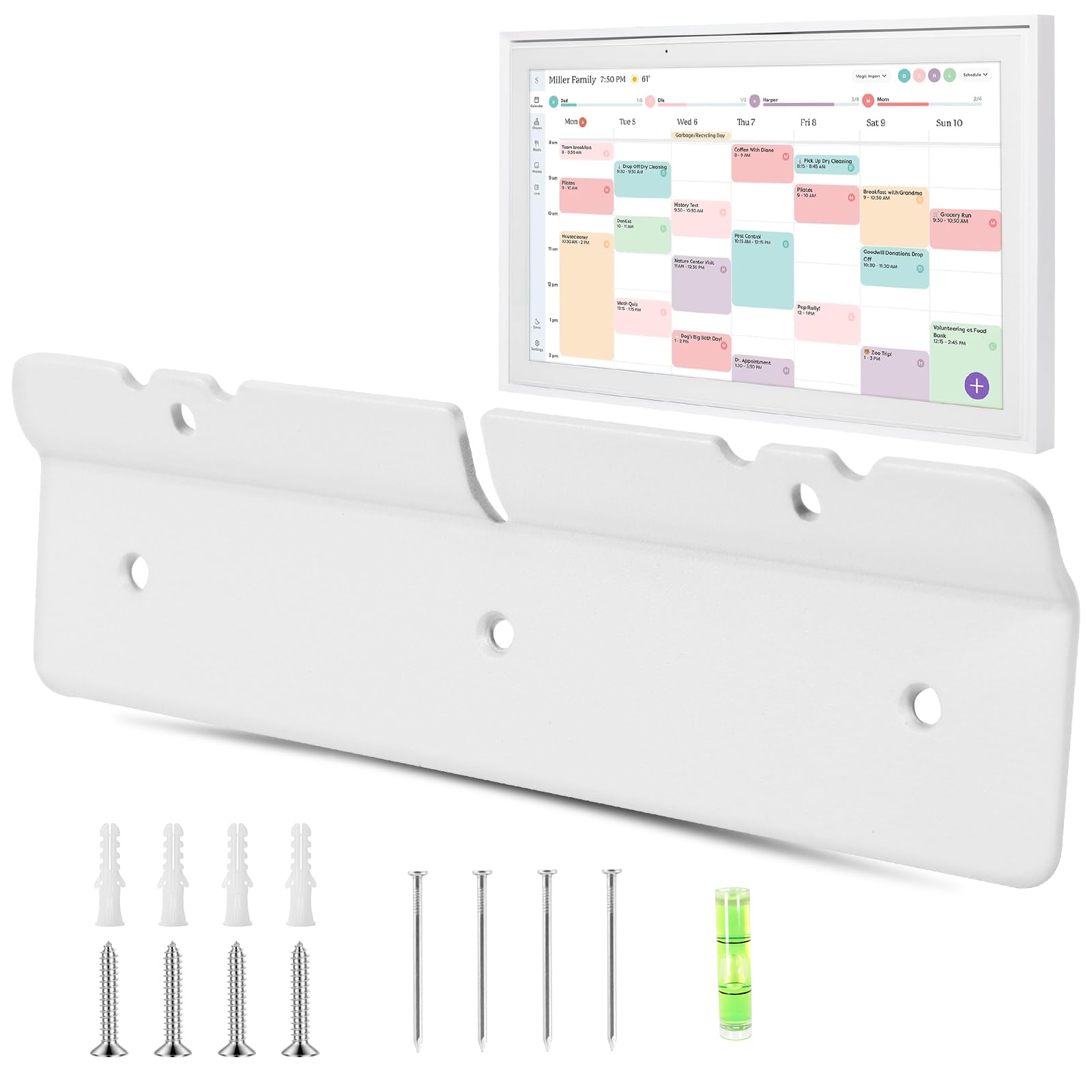 Photo 1 of Compatible with Skylight Calendar Wall Mount – Easy DIY, No Anchors or Screws Needed, 15 Inch Damage-Free Installation | Accessories for Skylight Calendar
