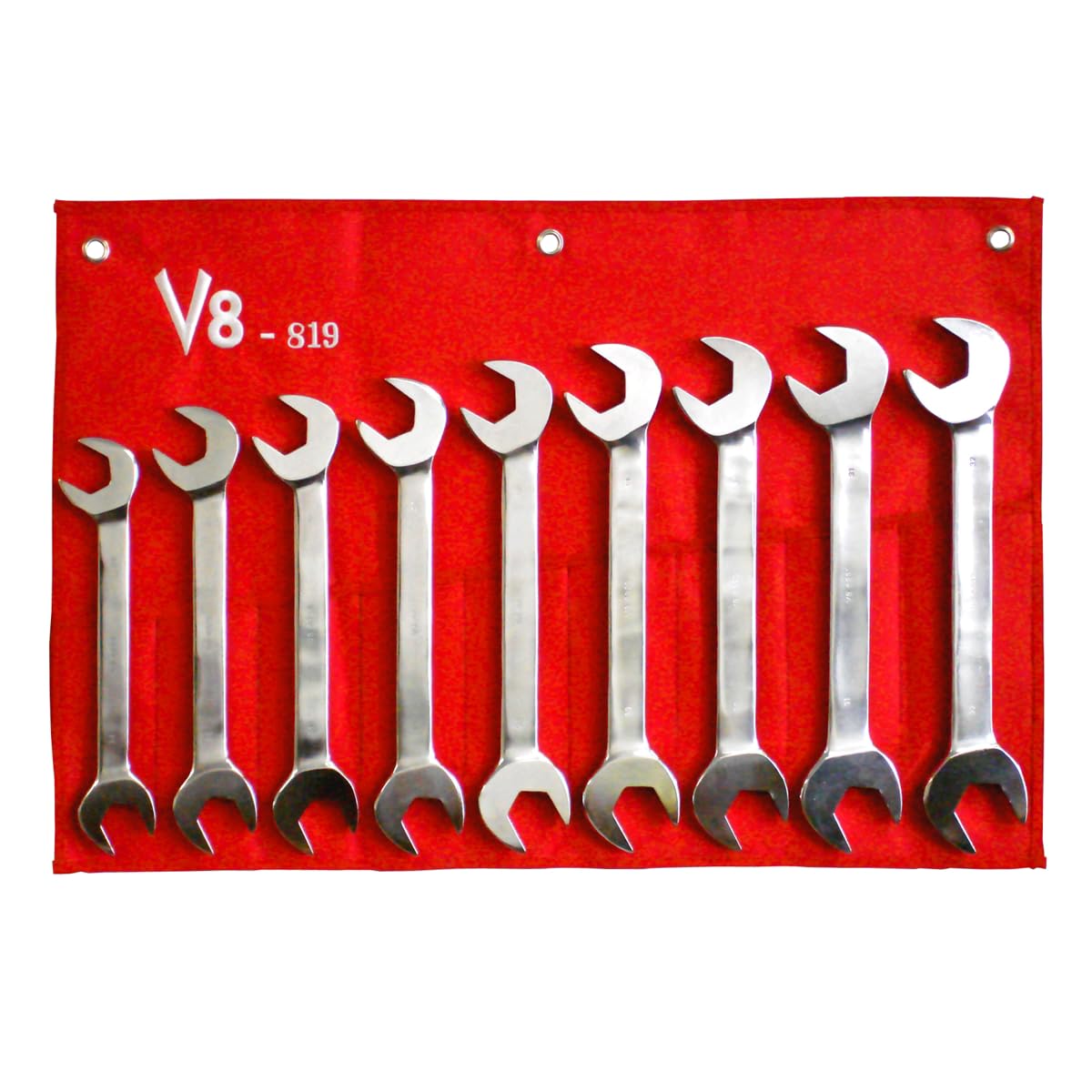 V8 Tools Inc 819 9 Piece Metric Jumbo Angle Wrench Set