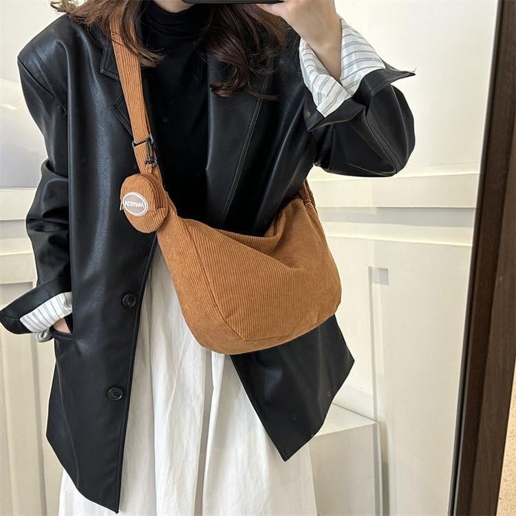 Bolso Tote Crossbody de Pana Unisex miniatura 2